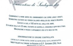 audarya vermentino di sardegna camminera etichetta