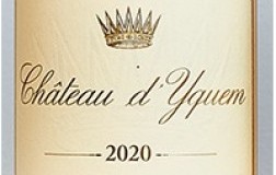 Chateau d'Yquem Bordeaux Sauternes 1er Cru Supérieur 2020