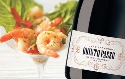 Cocktail di Gamberi con Cuvée Paradiso Brut Metodo Classico Quintopasso