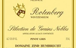 domaine zind humbrecht alsace  selection de grains noble Rotenberg Wintzenheim etichetta