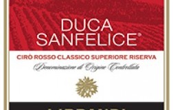 etichetta librandi ciro rosso classico superiore riserva duca sanfelice