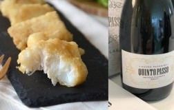 filetti di soaso fritti e quintopasso Cuvée Paradiso Brut