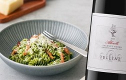 Fusilli con crema di coste e Salento Rosso Alberello 2020 Felline
