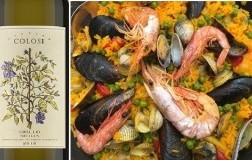 Paella di pesce e Grillo Sicilia Doc 2018 Cantine Colosi