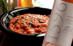 Pappa al pomodoro e Vin Ruspo 1596 Barco Reale di Carmignano 2019 Tenuta di Artimino
