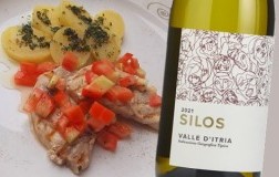 Pesce spada alla catalana e Valle d’Itria Bianco Silos 2021 Lasorte Cuadra