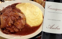 Stracotto di Manzo e Carmignano Santa Cristina in Pilli 2019 Fattoria Ambra