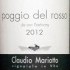 claudio mariotto colli tortonesi poggio del rosso 2012 etichetta doctorwine