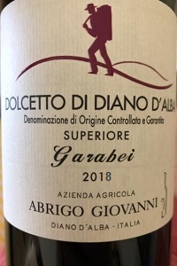 Giovanni Abrigo Dolcetto di Diano d'Alba Superiore Garabei 2018