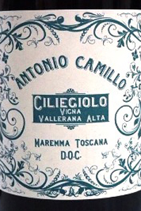 antonio camillo maremma toscana ciliegiolo vigna vallerana alta