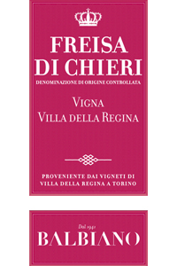 balbiano freisa di chieri superiore vigna villa della regina etichetta doctorwine