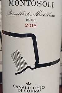 Canalicchio di Sopra Brunello di Montalcino Vigna Montosoli 2018