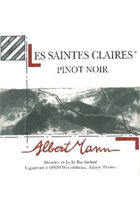 domaine albert mann Les Saintes Claires Pinot Noir