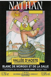 ermes pavese Valle d'Aosta Blanc de Morgex et de La Salle nathan etichetta