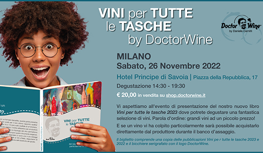 Evento Vini per Tutte le Tasche 26 novembre 2022 - Milano