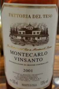 fattoria del teso montecarlo vinsanto vino dolce toscana