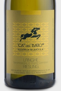 langhe riesling ca' del baio vino bianco piemonte etichetta doctorwine