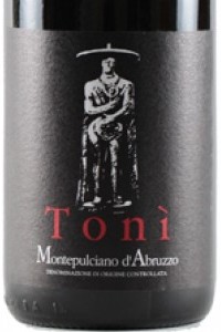 cataldi madonna tonì montepulcaino d'Abruzzo vino rosso