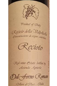 romano dal forno recioto della valpolicella