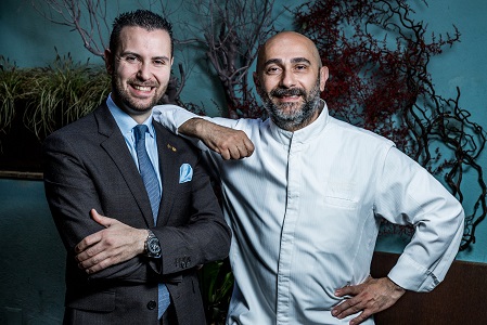 Anthony Genovese chef - Matteo Zappile maitre ristorante Pagliaccio Roma
